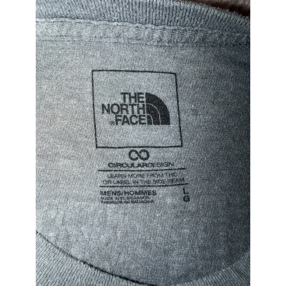 The North Face Mens Classic Gray Short Sleeve T Shirt L Never Stop Exploring